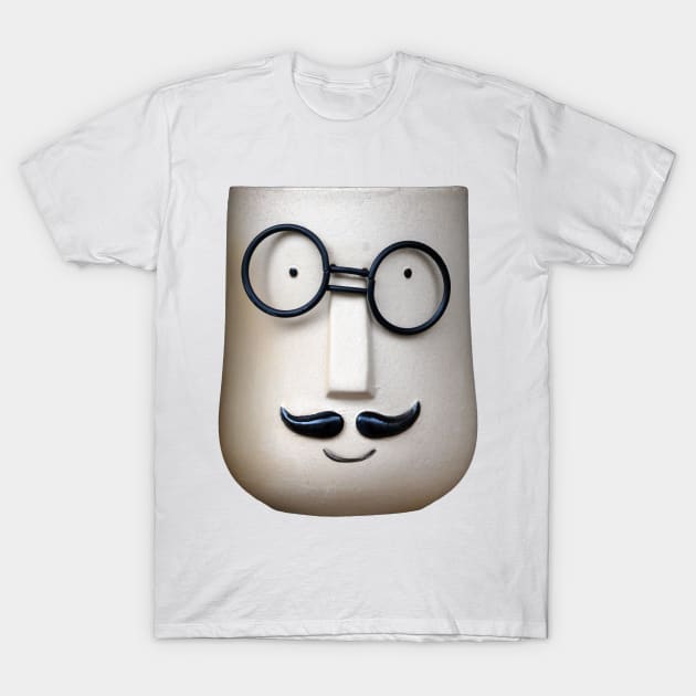 Goggles, a mask man with skewiff glasses T-Shirt by JonDelorme